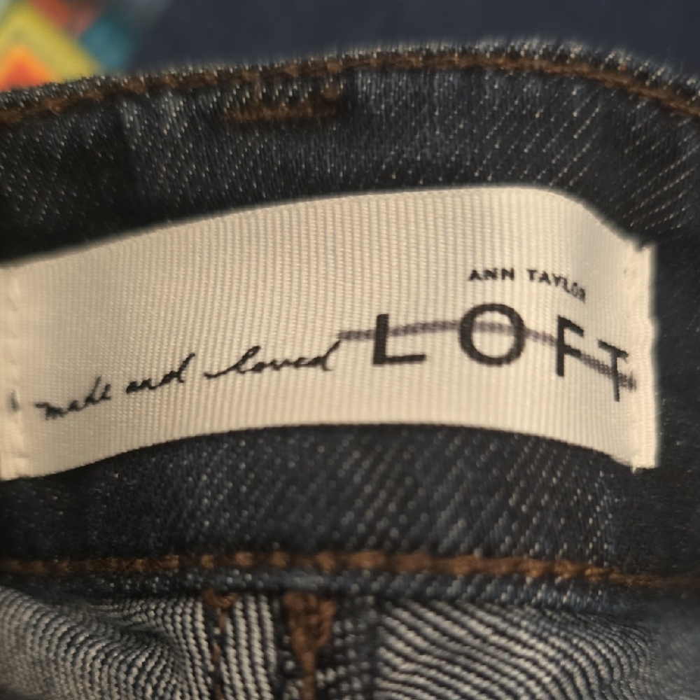 LOFT Blue Straight Leg Jeans